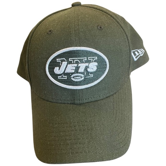 New Era Hat New York Jets Green 9Forty SnapBack NY Cap Embroidered Logo‎ NFL - Picture 1 of 5